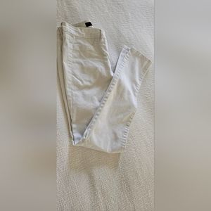 Calvin Klein White Skinny Crop soft stretch denim Pants